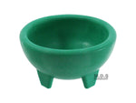 Molcajete 3pc Salsa Bowl for Guacamole Sauce Chips Deep Mexican Colors