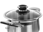Dutch Oven 4qt Stainless Steel Tri-Ply Encapsulated Bottom Stock Pot NEW