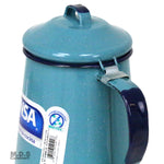 Pitcher Pewter 9" Enamel Jug Flagon Carafe Cantaro Jarra Peltre Traditional Camping Outdoors