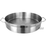 Low Stockpot 21Qt Commercial Grade Heavy Duty Gauge Stainless Steel Restaurant Kitchen Casserole Soup Stew Seafood Rice