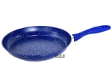 Frypan Set 2pc Non Stick Blue marble Skillet Heavy Duty Fry Pan Induction Ceramic New