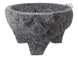 Molcajete Pig Head Lava Stone 7" Mortar And Pestle Guacamole Salsa Bowl