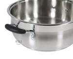 Low Pot 14Qt Stainless Steel Super Double Capsulated Bottom Stock Pot,Dutch Oven