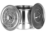 Steamer Pots 12 pc Set Stainless Steel Multi Stock pots Vaporers Tamalera Tamales 6QT,8QT,12QT,16QT