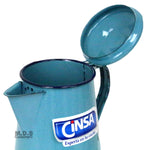 Pitcher Pewter 9" Enamel Jug Flagon Carafe Cantaro Jarra Peltre Traditional Camping Outdoors