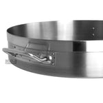 Low Stockpot 21Qt Commercial Grade Heavy Duty Gauge Stainless Steel Restaurant Kitchen Casserole Soup Stew Seafood Rice