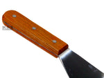Turner Burger XL Heavy Duty Polished Stainless Steel Grill Spatula Scraper Wood Handle