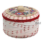 Tortilla Warmer 9" Tortillero de Mimbre Traditional Wicker Made in Mexico Traditional Handmade Styrofoam