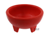 Molcajete 3pc Salsa Bowl for Guacamole Sauce Chips Deep Mexican Colors
