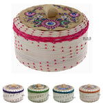 Tortilla Warmer 9" Tortillero de Mimbre Traditional Wicker Made in Mexico Traditional Handmade Styrofoam