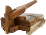 Tortilla Press Wood Tortilladora de Madera Barnizada Mezquite Tortilla Press Heavy Duty -11.5"x 11"