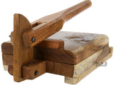 Tortilla Press Wood Tortilladora de Madera Barnizada Mezquite Tortilla Press Heavy Duty -11.5"x 11"