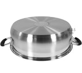 Low Pot 14Qt Stainless Steel Super Double Capsulated Bottom Stock Pot,Dutch Oven