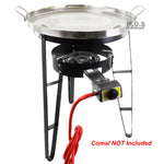 Burner w/ Stand Heavy Duty Metal Steel for Comal Propane Gas Regulator Portable