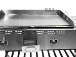 Taco Cart 36" Stainless Steel Griddle w/ 3 Steamers Pans Catering Plancha Propane Gas