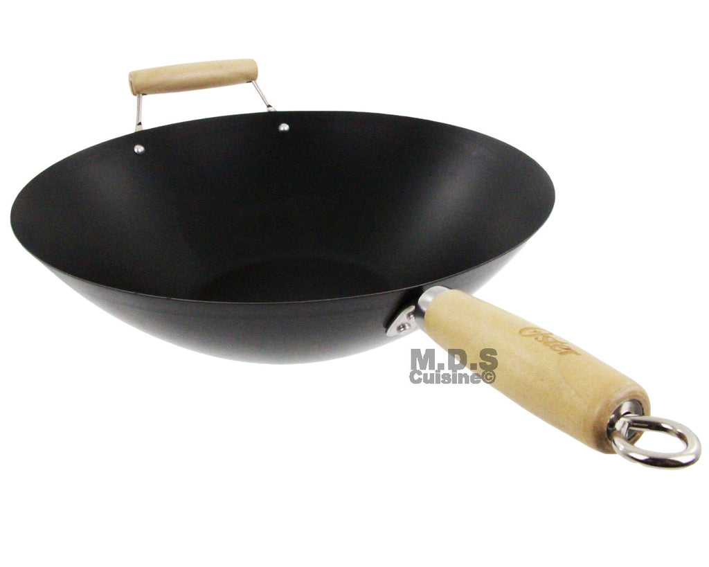 21cm Non-stick Iron Pan Traditional Iron Wok Carbon Steel Wok Pan