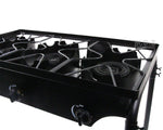 Stove Triple Burner Heavy Duty Gas Propane Outdoor Camping BBQ Grill Griddle