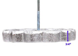 Bunuelera 4.5” Rosette Traditional Mexican Bunuelo Pastry Maker Cutter Rustic Cast Aluminum 12” Wooden Detachable Handle