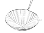 Strainer 13.5” Asian Spider Stainless Steel Kitchen and Restaurant Cooking Utensil Skimmer Ladle with Handle for Frying Fryer Pasta Spaghetti