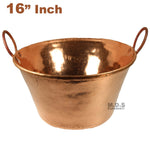 Cazo de Cobre Puro 16" Para Carnitas Classic Traditional Tacos Pure 100% Copper Mexico