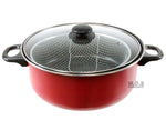 Fryer Pot 5 Qt. With Fry Basket and Glass Lid Olla Para Freir Freidora Fries