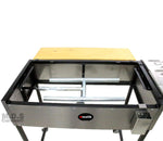 Ematik Griddle 31” 100% Heavy Duty Gauge Steel Stainless Steel Catering Cart Grill Taco Cart Tailgate Camping Stove (Catering Griddle Cart 31" -Bundle Set)