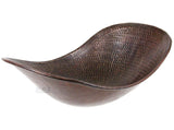 Sink Oval Hand Hammered Artisan Copper Cobre Drop in Luxor Modern Bathroom Antique Sleigh Vessel Sink Sumidero