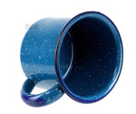 Pocillo De Peltre Blue Azul Enamel Coated 3.5” 10 Oz Cup Capacity Traditional Mexican Coffee Hot Chocolate Camping Mug
