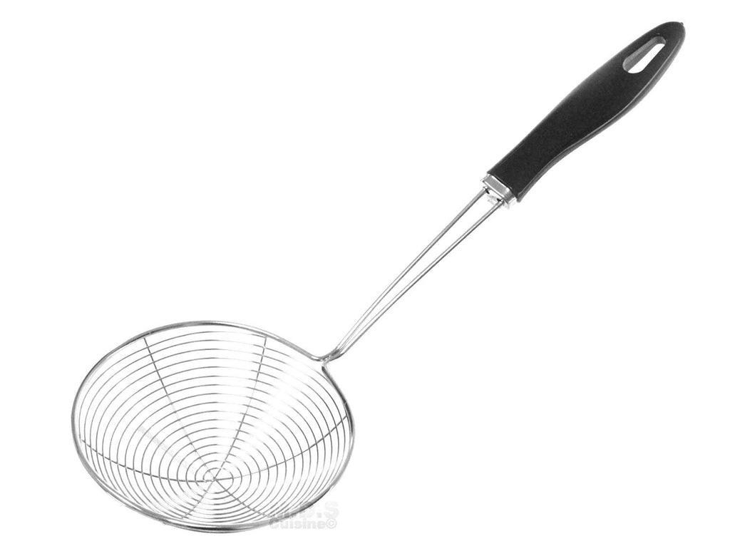 Anaeat anaeat 4.5 stainless steel spider strainer skimmer, professional  kitchen pasta strainer spoon with long handle - asian strai