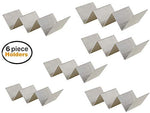 Taco(s) Holder Stainless Steel 9” Restaurant Commercial 2-3 Slot Mexican Taco Serving Display Rack ((2) Taco Holders)