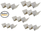 Taco(s) Holder Stainless Steel 9” Restaurant Commercial 2-3 Slot Mexican Taco Serving Display Rack ((2) Taco Holders)