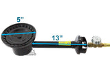Ematik Burner Jet #4 High Pressure Dragon Burner with Hose and Regulator Portable Outdoor Heavy Duty Propane Gas
