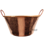 Cazo De Cobre Para Carnitas Large 13" Heavy Duty Gauge Copper 100% Made Mexico