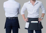Apron Waist Black 3 Pocket Cooking Food-Prep Food-Service Commercial Restaurant Diner Cafe Cooking Chefs Barista Smock Supplies