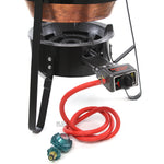 Ematik Cazo Copper 18" Set Carnitas Kit with Burner & Stand Cazo de Cobre Fryer