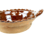 Cazuela De Barro 7.5” Brown Glaze Interior Finish 100% Lead Free Mexican Red Clay Traditional Decorative Artisan Casserole Olla