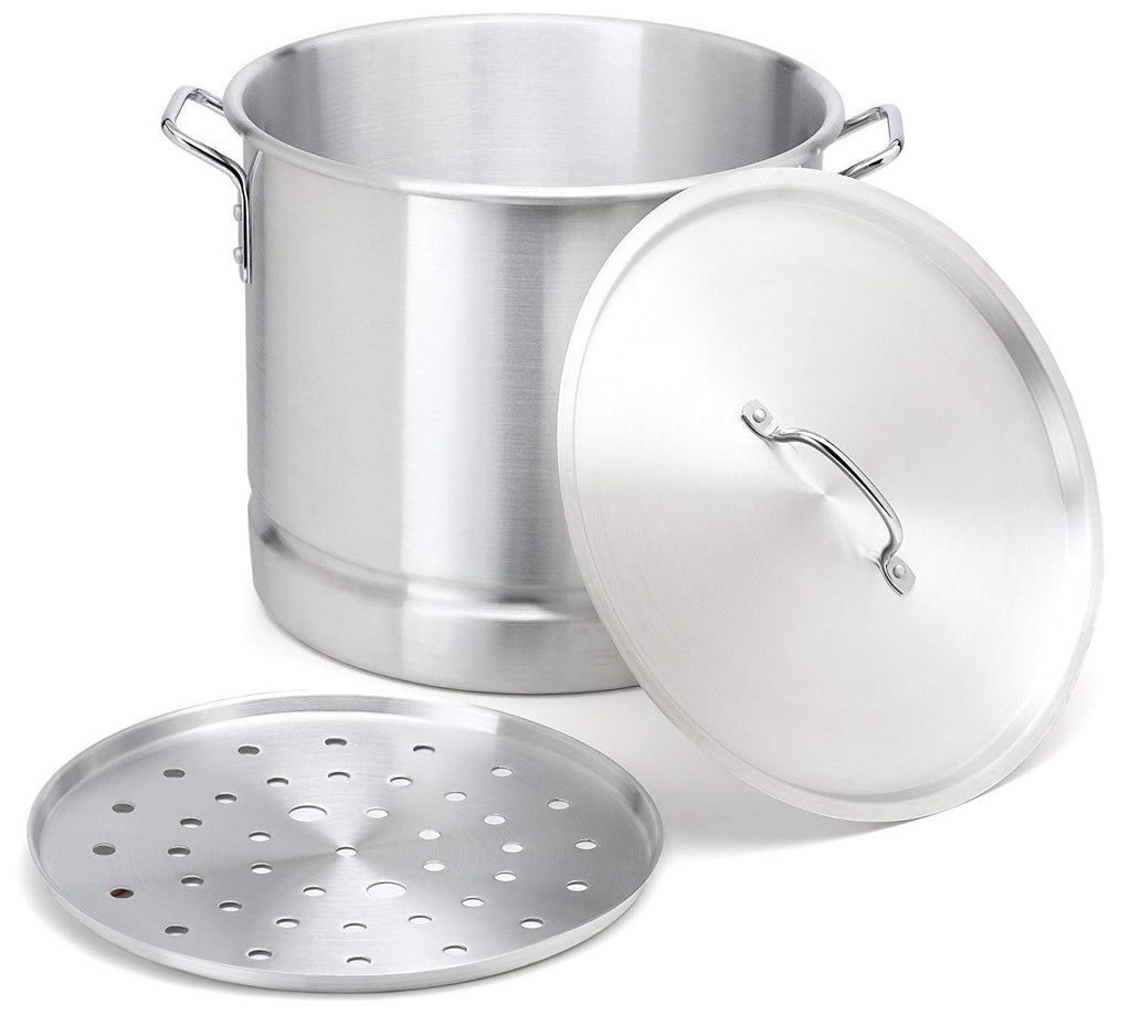 Stock Pot Stainless Steel 52 QT Steamer Big Vaporera Tamalera