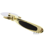 Pizza Cutter 2.5" Wheel Modern Metallic Rose Golden Bronze Vintage Heavy Duty (Bronze)
