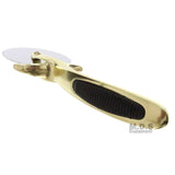 Pizza Cutter 2.5" Wheel Modern Metallic Rose Golden Bronze Vintage Heavy Duty (Bronze)