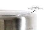 Stock Pot 24 Qt Stainless Steel Commercial Heavy Duty Steamer Pot Kitchen Restaurant Olla Steamer Pot with Lid (24 Qt StockPot with Steam Rack)