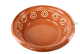 Plato Pozolero de Barro 8" Mexican Soup Bowl Traditional Clay Lead Free Artisan Artezania