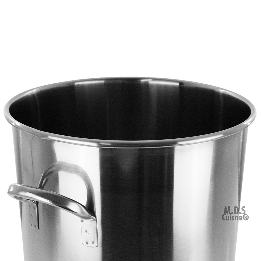 32 qt. Stainless Steel Stock Pot with Strainer Basket and Lid