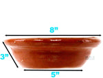 Plato Pozolero de Barro 8" Mexican Soup Bowl Traditional Clay Lead Free Artisan Artezania