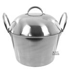Cazo 21" Dome Lid Steamer Stainless Steel Caso Heavy Duty Carnitas Vaporera
