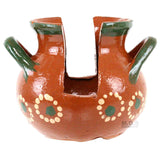 Napkin Holder Authentic Traditional 100% Lead Free Mexican Clay Barro Floral Handprinted Artisan Kitchen Decor