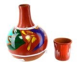 Botellon De Barro Aqua Jarra 2 Qt Artisan Artezenia Mexican Clay Cantaro Lead Free Jug Water Dispenser