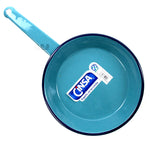 Fry Pan Sarten de Peltre 9” Turquoise Speckled Enamel Coated Cinsa Skillet...