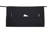 Apron Waist Black 3 Pocket Cooking Food-Prep Food-Service Commercial Restaurant Diner Cafe Cooking Chefs Barista Smock Supplies