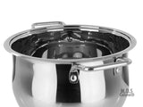 Stockpot 14 Qt Stainless Steel Commercial Tri-Ply Capsule Bottom Pot Dutch Oven Stock Pot