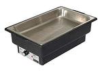 Water Pan Electric Black Polypropylene Commercial Restaurant Heavy Duty Chafer Chaffing Steam Table Food Warmer Tray